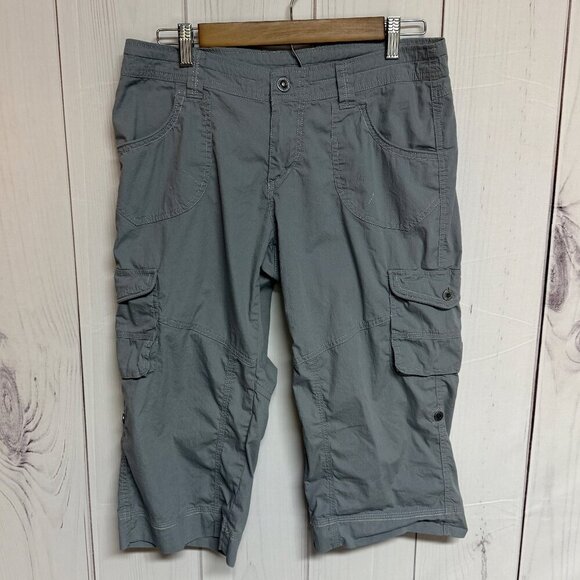 KÜHL Women’s Kontra Capri Pants – Style 6120, Light Gray, Size 8, EUC - Picture 1 of 14